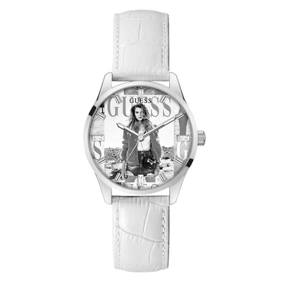 Guess White Leather Watch Guess