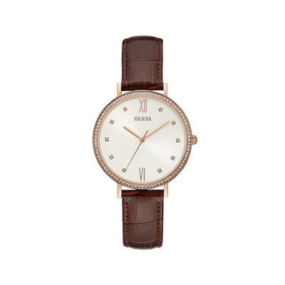 Guess Brown Leather Watch Guess