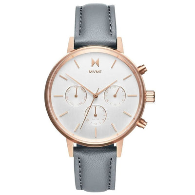 MVMT Gray Leather Watch MVMT