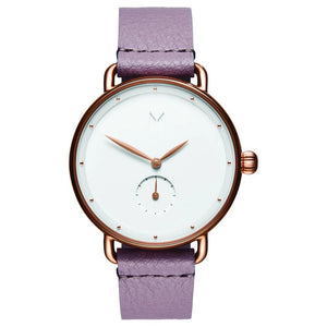 MVMT Purple Leather Watch MVMT