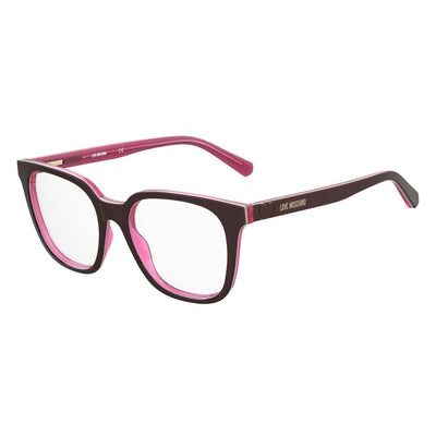 Love Moschino Burgundy Acetate Frames Love Moschino