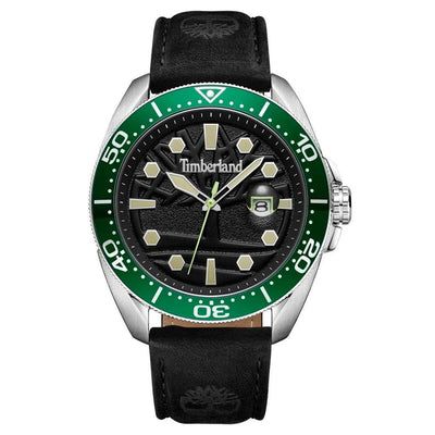Timberland Black Leather Watch Timberland
