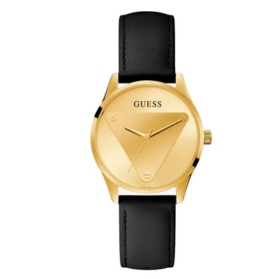 Guess Black Leather Watch Guess