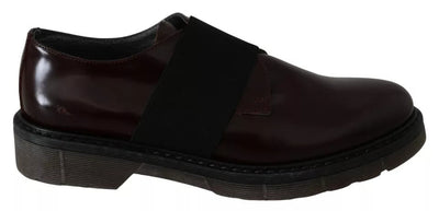 Dr. Martens Dark Brown Leather Elastic Strap Shoes Dr. Martens