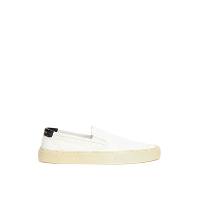 Saint Laurent White Cotton Sneaker Saint Laurent