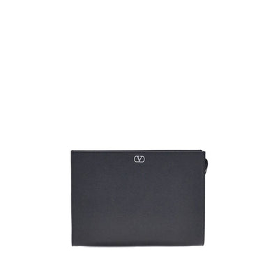 Valentino Garavani Grained leather Pouch Valentino Garavani