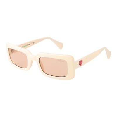 Guess Beige Unisex Sunglass Guess