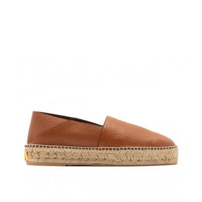 Valentino Garavani Logo-Plaque Leather Espadrilles Valentino Garavani