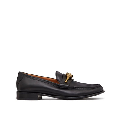 Valentino Garavani V-Logo Moon Leather Loafers Valentino Garavani