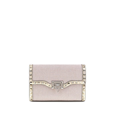 Valentino Garavani Small canvas Rockstud Shoulder Bag Valentino Garavani