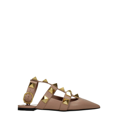 Valentino Garavani Pink Leather Sandals Valentino Garavani