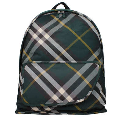 Burberry Green Fabric Backpacks Burberry