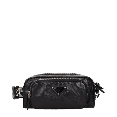 Prada Black Leather Crossbody Bags Prada