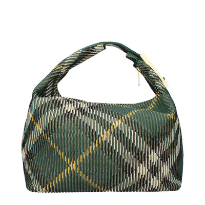 Burberry Green Fabric Handbags Burberry