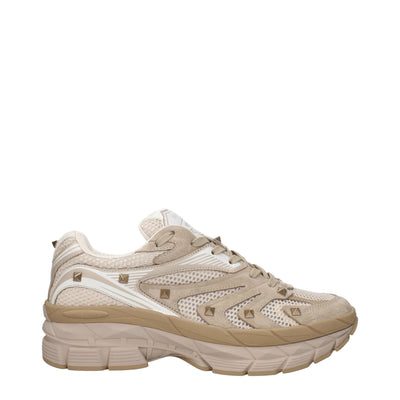 Valentino Garavani Beige Fabric Low Tops Valentino Garavani