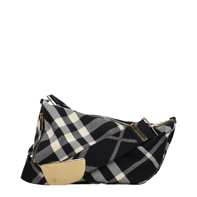 Burberry Black Fabric Crossbody Bags Burberry