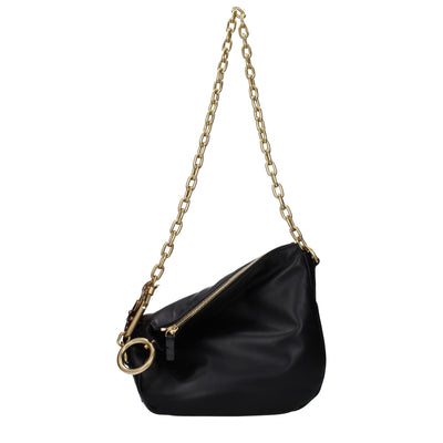 Burberry Black Leather Shoulder Bags Burberry