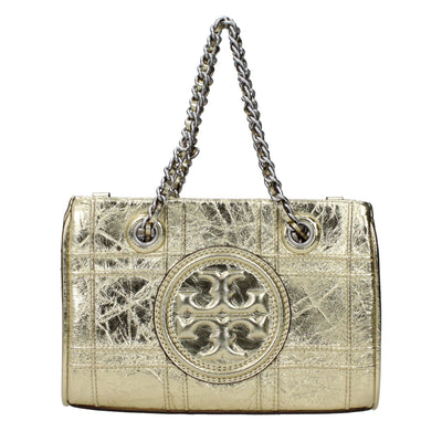Tory Burch Gold Leather Handbags Tory Burch