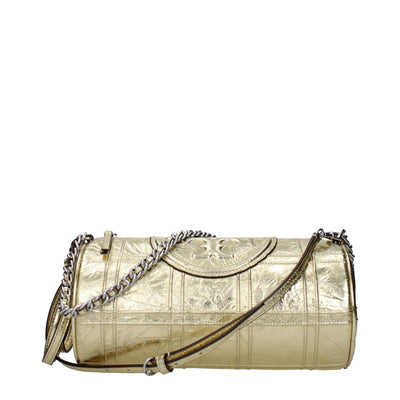 Tory Burch Gold Leather Shoulder Bags Tory Burch