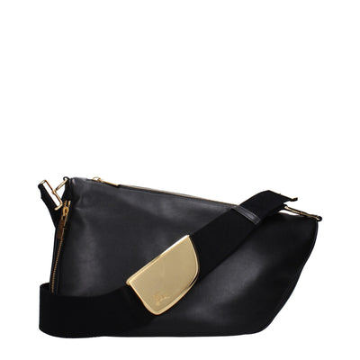 Burberry Black Leather Crossbody Bags Burberry