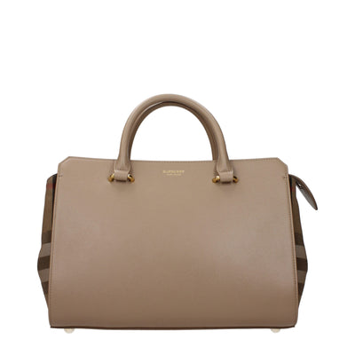 Burberry Beige Leather Handbags Burberry