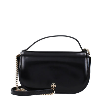 Tory Burch Black Leather Handbags Tory Burch
