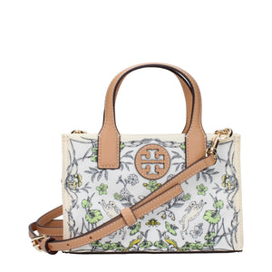 Tory Burch Beige Fabric Handbags Tory Burch