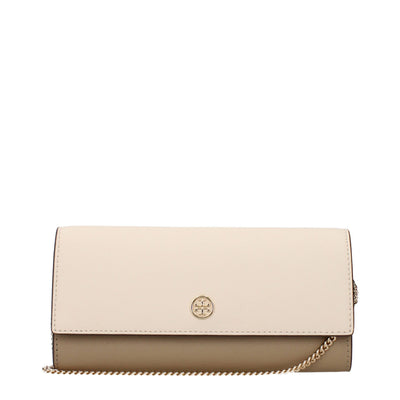 Tory Burch Beige Leather Clutch Bags Tory Burch