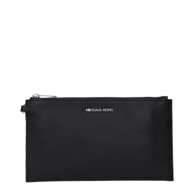 Michael Kors Black Leather Clutch Bags Michael Kors