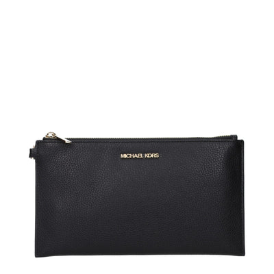 Michael Kors Black Leather Clutch Bags Michael Kors