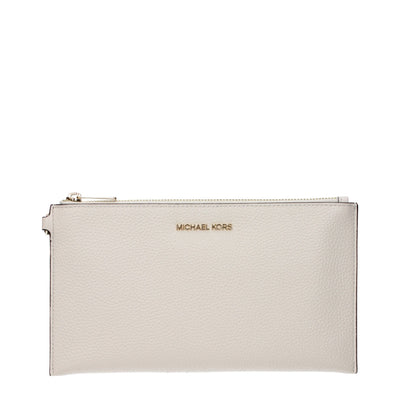 Michael Kors Beige Leather Clutch Bags Michael Kors
