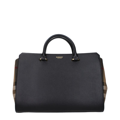 Burberry Black Leather Handbags Burberry