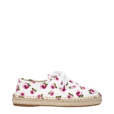 Prada White Fabric Espadrilles Prada