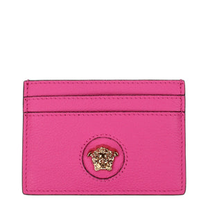 Versace Pink Leather Cardholders Versace