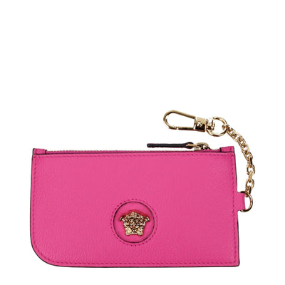 Versace Pink Leather Wallets Versace