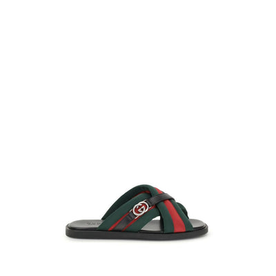 Gucci Web Sandals with Interlocking GG Gucci