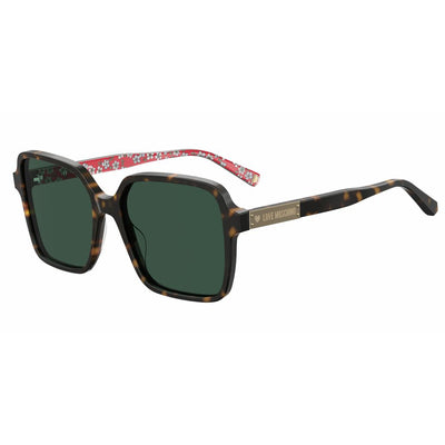 Love Moschino Brown Acetate Sunglasses Love Moschino