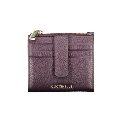 Coccinelle Purple Leather Women Wallet Coccinelle