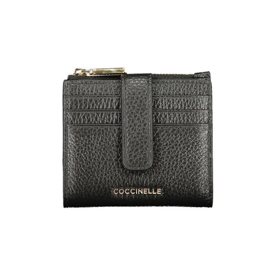 Coccinelle Black Leather Women Wallet Coccinelle
