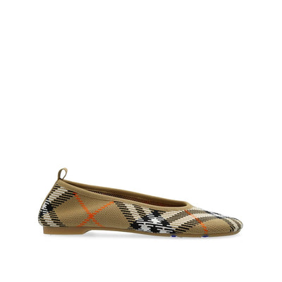 Burberry Checkered Knitted Ballerina Shoes Burberry
