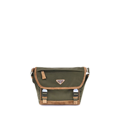 Prada Re-Nylon and leather medium Shoulder Bag Prada