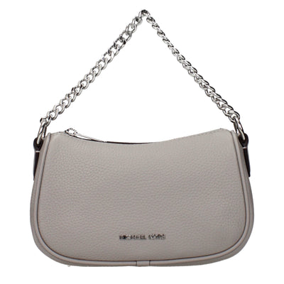 Michael Kors Gray Leather Handbags Michael Kors